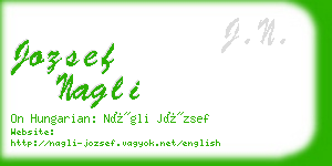 jozsef nagli business card